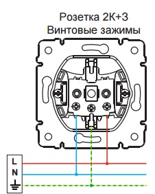 Схема подключения Розетки электрической с заземлением с крышкой IP44 Valena (слоновая кость)  : Купить электротовары предлагает Электромаркет Elmar Украина